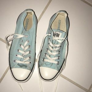 Light blue converse all stars